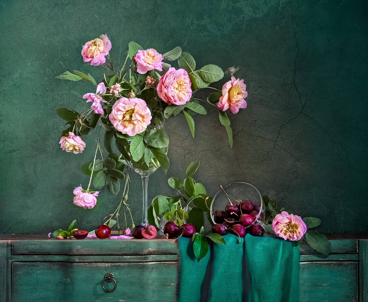 натюрморт, art_photo, цветы, ягода, черешня, авторскоефото, светланаборовских, фото у окна,, Боровских Светлана