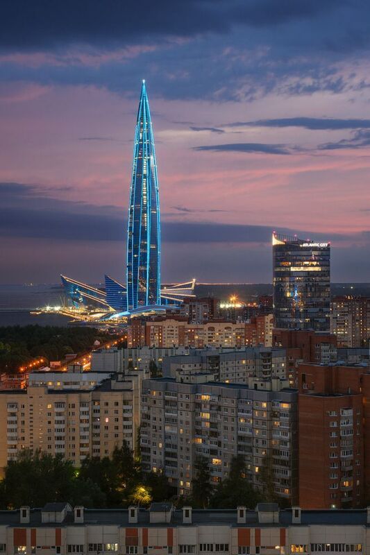 Вечерний Петербург. Лахта Центр фото превью