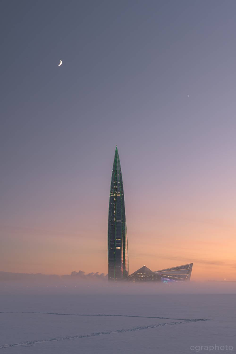 лахтинский разлив, лахта-центр, санкт-петербург, спб, питер, россия, Рябенький Александр