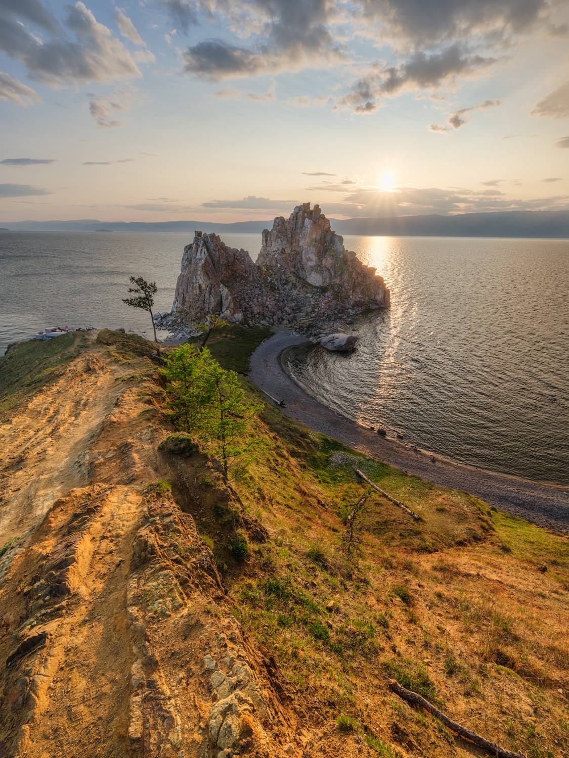 байкал, малое море, шаманка, солнце, скалы, Леонтьев Константин