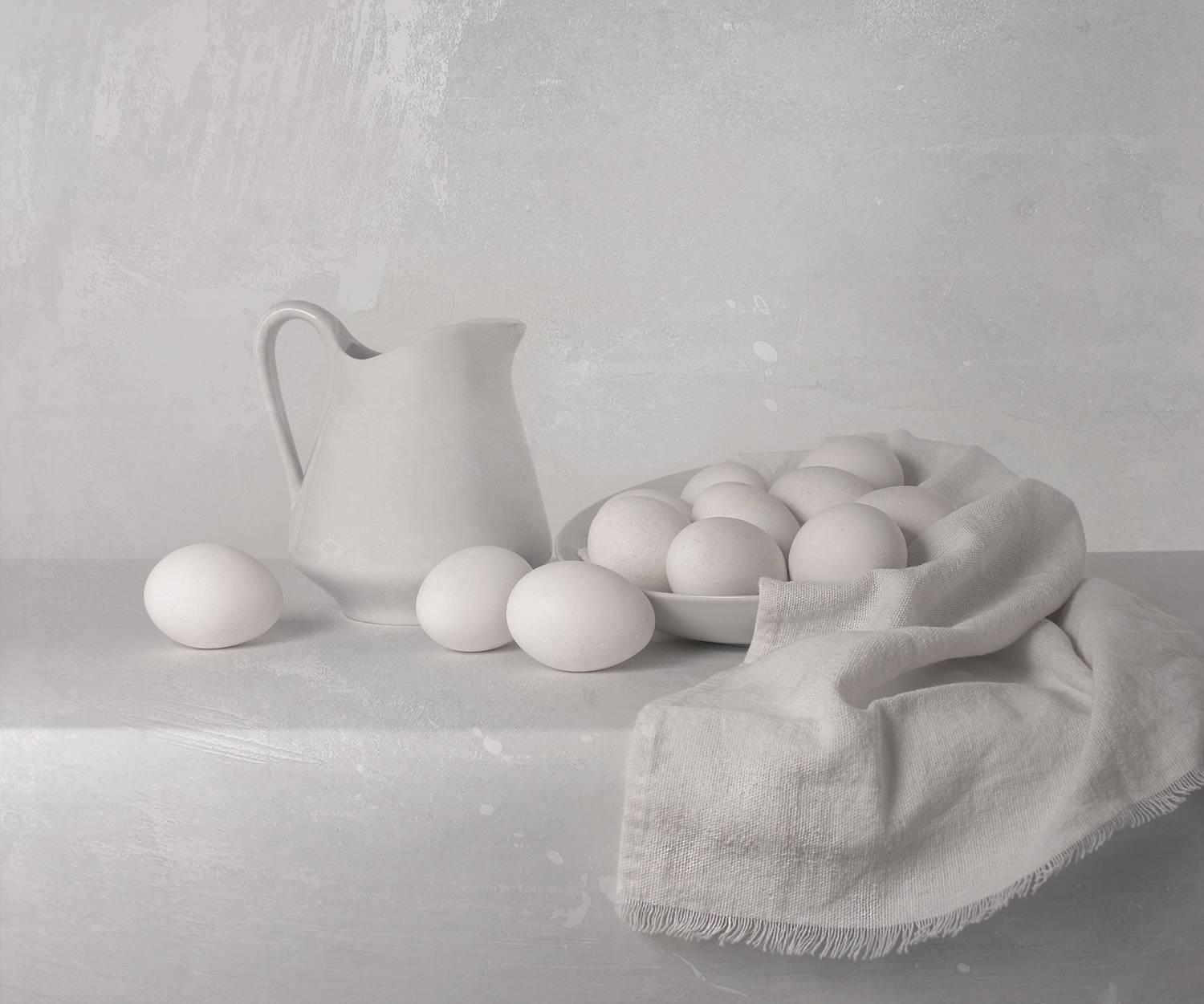 Still life, eggs, white, texture, composition, Maria Margareth Perfoncio