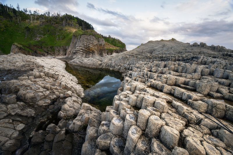 кунашир, сахалин, сахалинская область, курилы, курильские острова, столбчатый, охотское море, kuril islands, far east, дальний восток, kunashir Кунашир, мыс Столбчатый фото превью