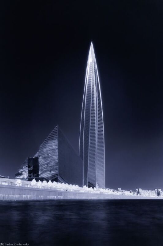 Лахта -центр Лахта -центр в ИК диапазоне фото превью