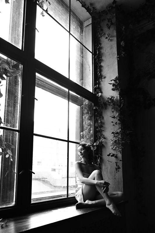 портрет, женскийпортрет, девушка, монохром, черноеибелое, монохромныйпортрет, чб, monochrome, portrait, bnw, blackandwhite, bnwportrait, studio, Leya фото превью