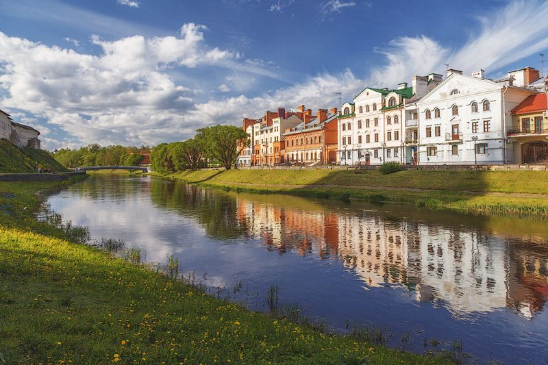 весна, небо, река, природа На набережной... фото превью