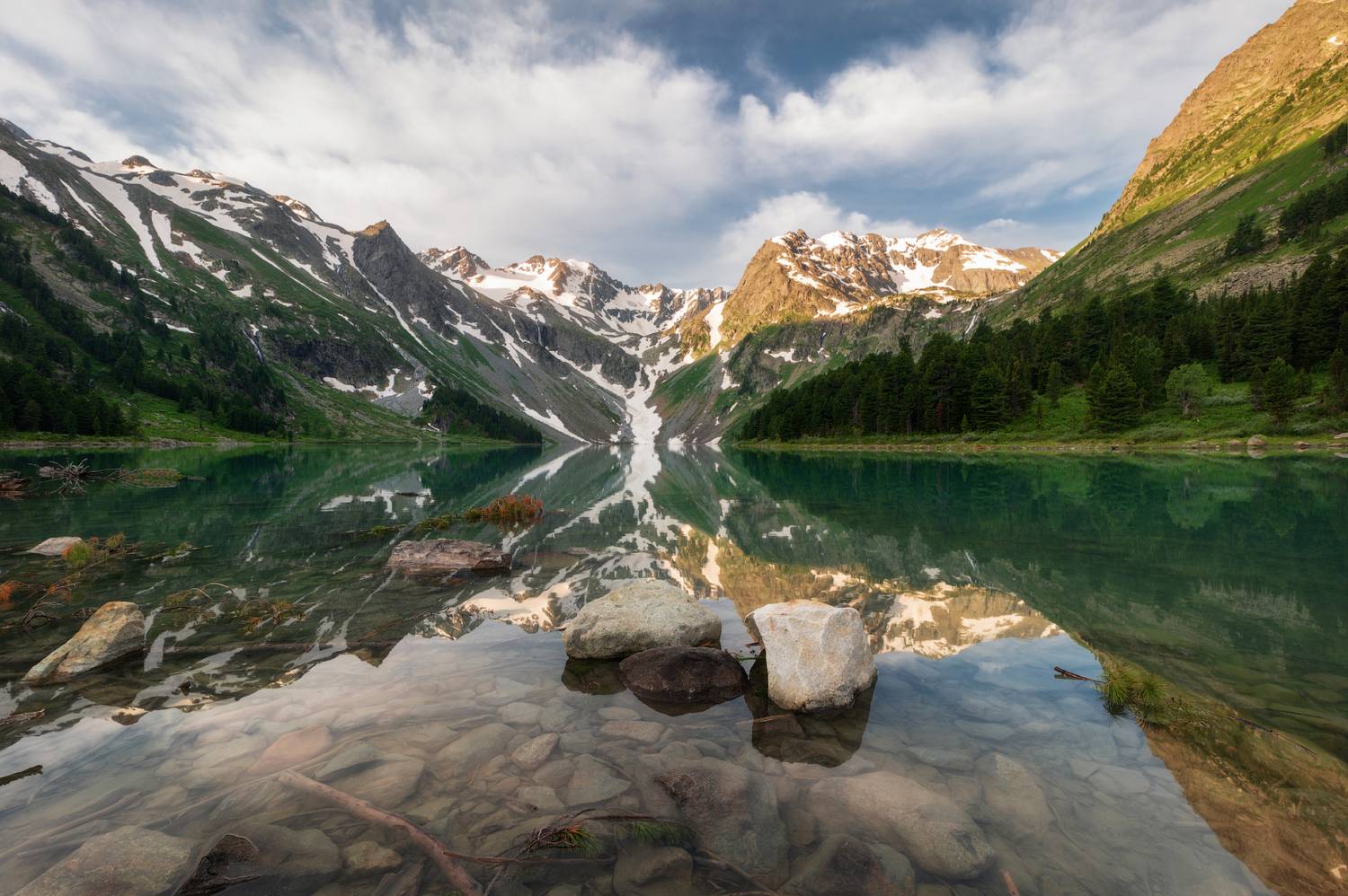 алтай, горный алтай, пейзажи алтая, усть-коксинский район, горное озеро, горы, летний алтай, мультинские озера, катунский хребет, катунский заповедник, Рубан Елена