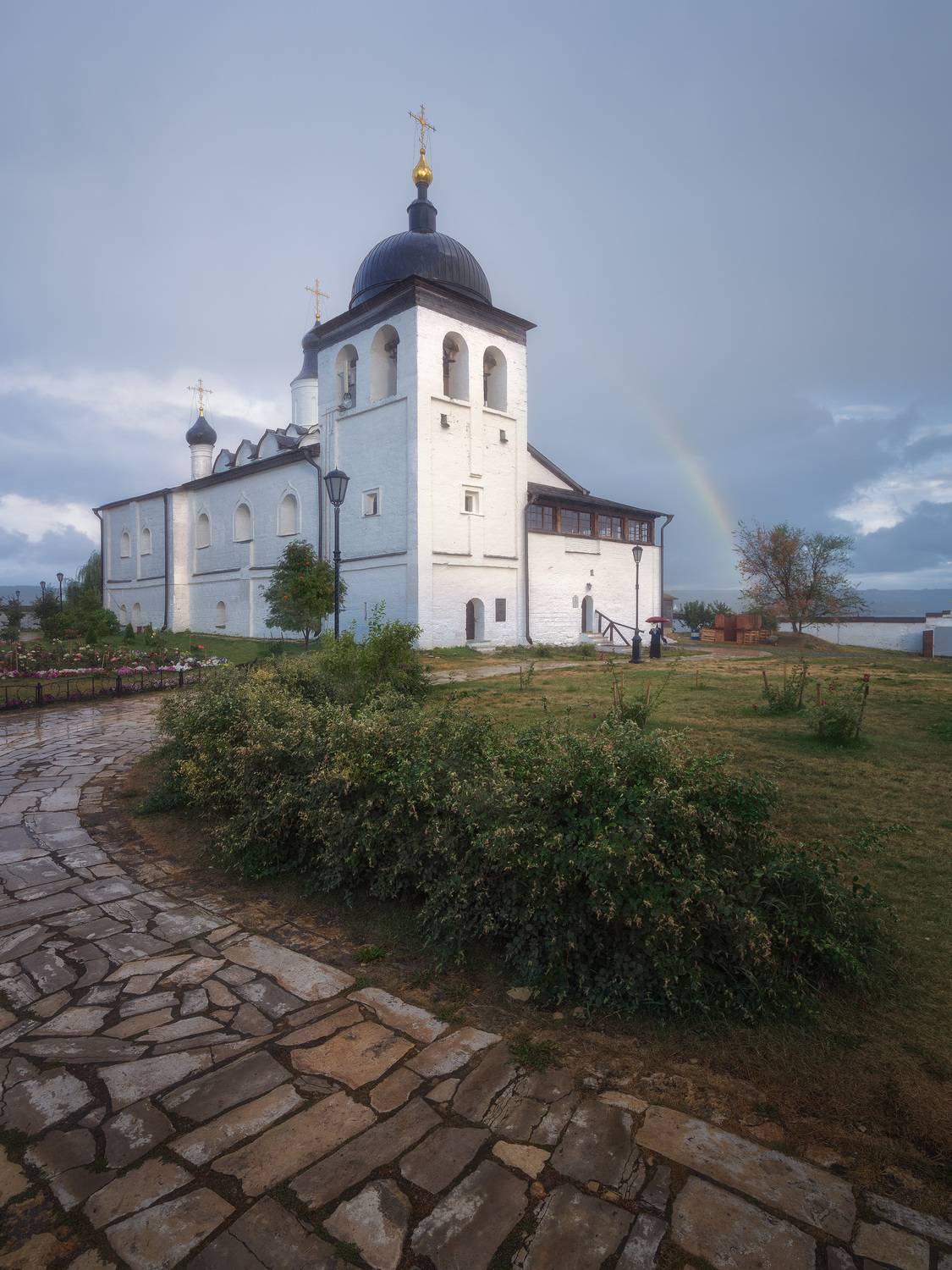 Свияжск, радуга, дождь, Россия, церковь,  Алексей