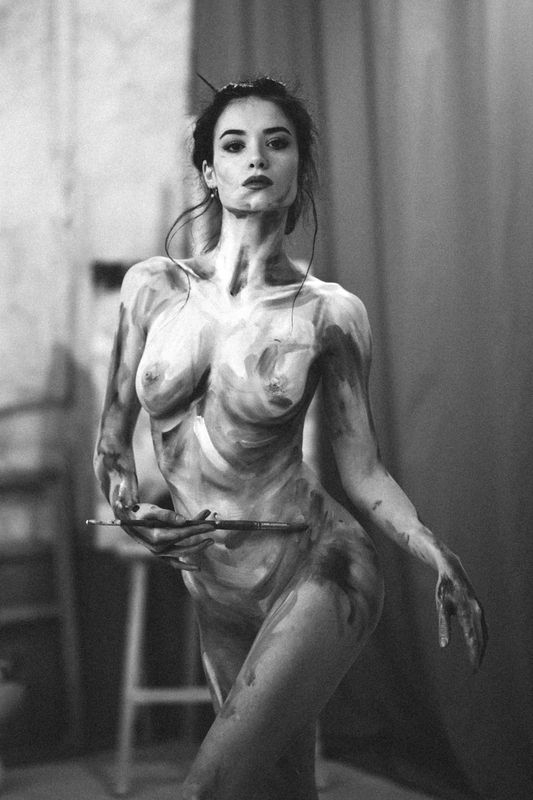 ню будуар гламур искусство black and white dreams фото превью