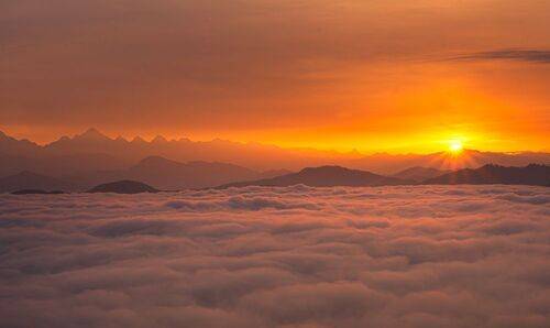 Sunrise from Himalayas