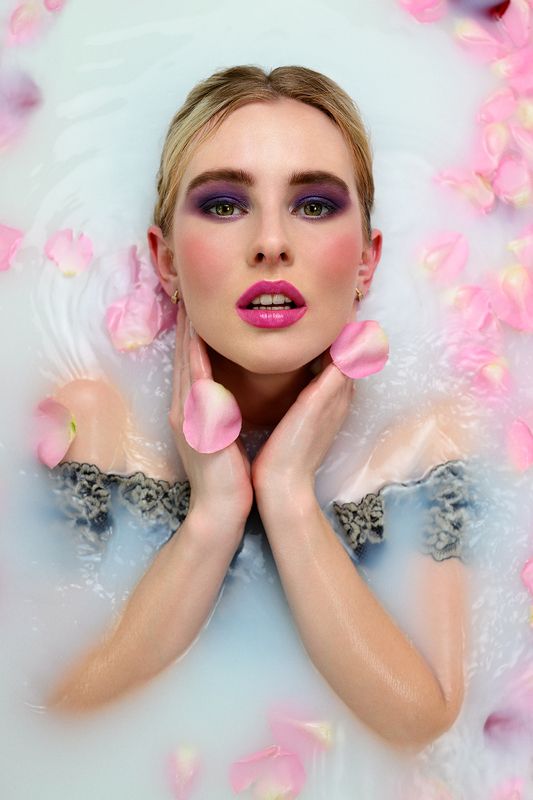 ванна, bath, молоко, milk, розы, roses, апельсины, oranges, лепестки, petals Молоко/Milk фото превью