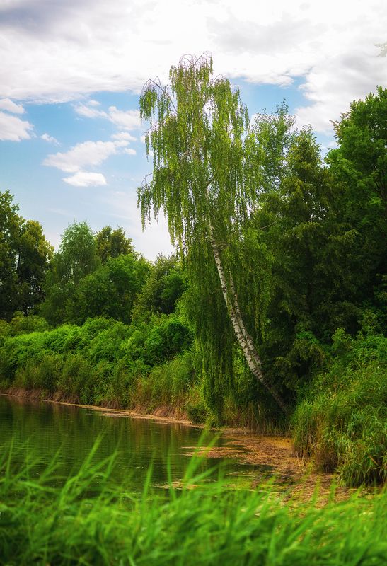 у воды в белом наряде фото превью