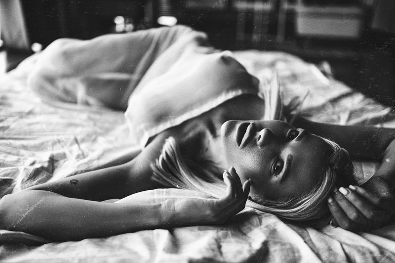 ню, nu, nuart, девушка, girl, будуар, boudoir, монохром, чернобелое, monochrome, казань, kazan, фотостудия, studio Maria фото превью