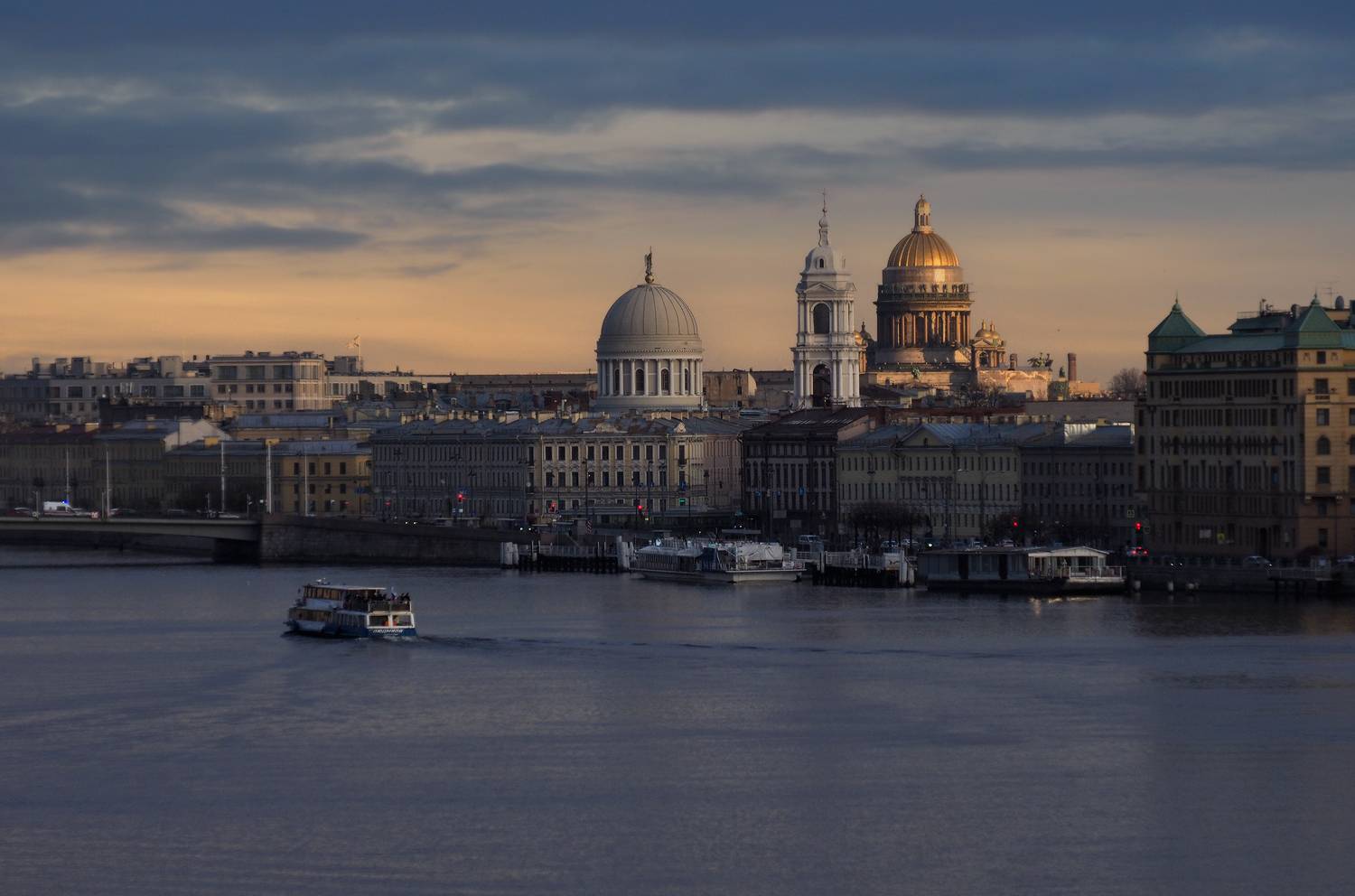 санкт-петербург, петербург, нева, мост бетанкура, исаакиевский собор, екатерининская церковь, вид с моста бетанкура, Галина Хвостенко