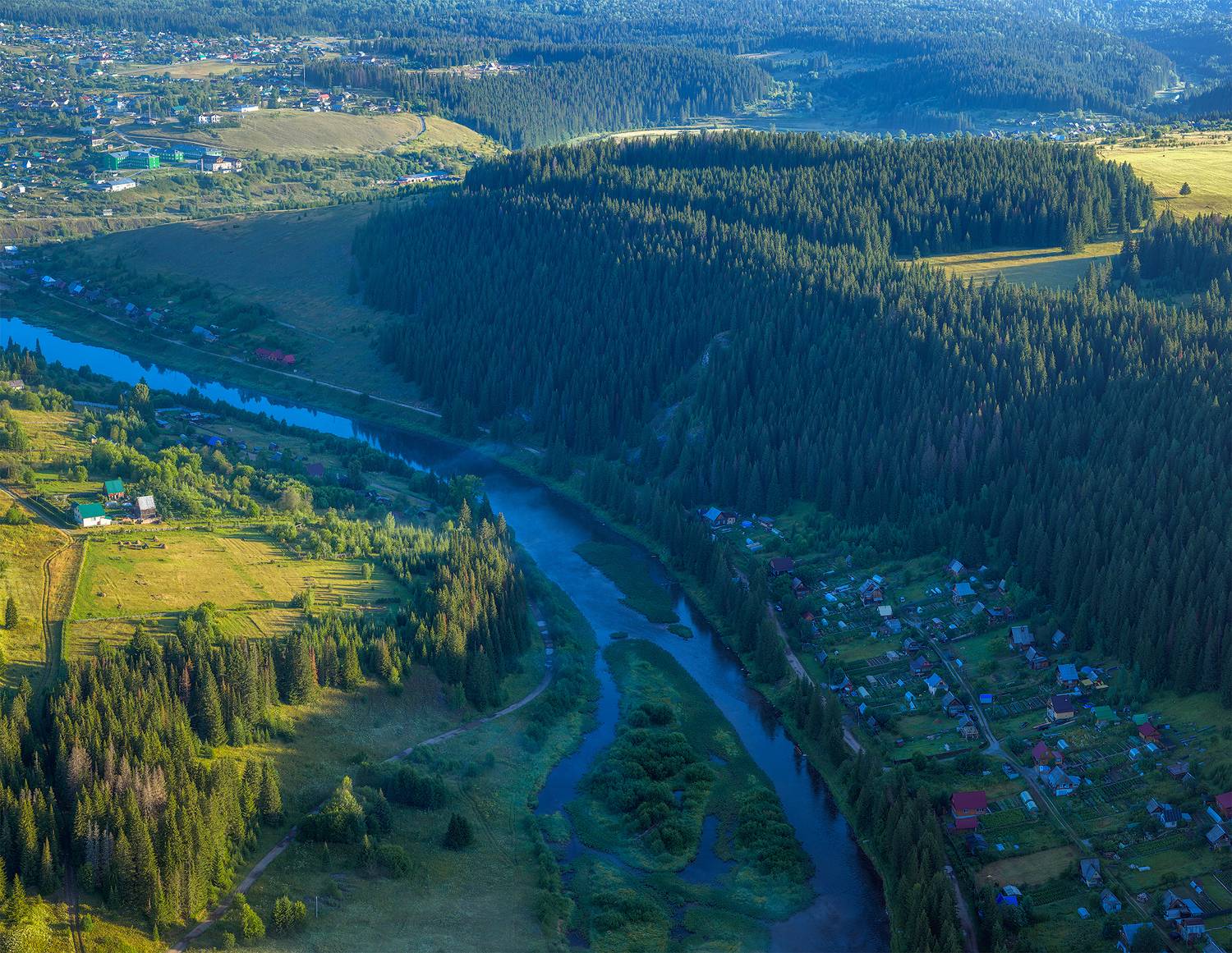 пермский край, пейзаж, рассвет, красота природы, поле, лето, река, природа, дикая природа, койва, лес, усть-койва, Кузнецов Кирилл