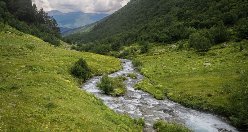 У реки. фото превью