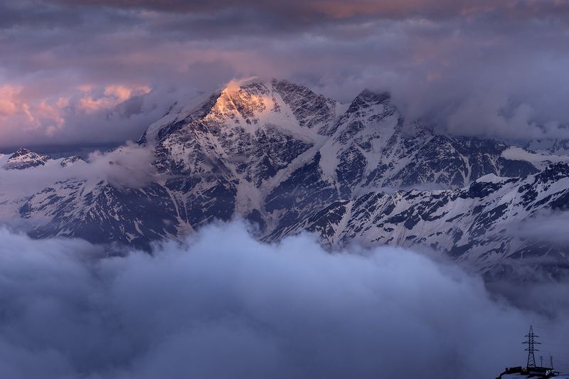 кавказ, приэльбрусье, горы, пейзаж, кбр, донгуз-орун Касание света фото превью