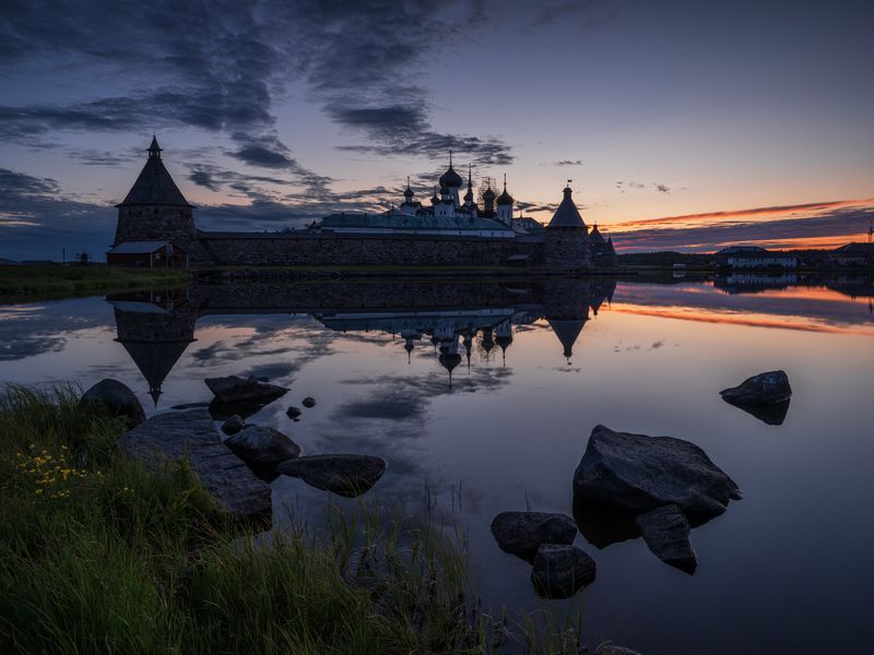 Белая ночь над Соловками фото превью