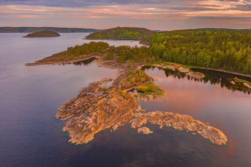 золотая черепаха, ладожские шхеры, карелия, ладога, северное приладожье, сортавала, питкяранта, русский север,северная природа, северный пейзаж, пейзажи карелии, фототуры по карелии, фототуры по ладоге, фототур на ладожские шхеры Усталый рассвет фото превью