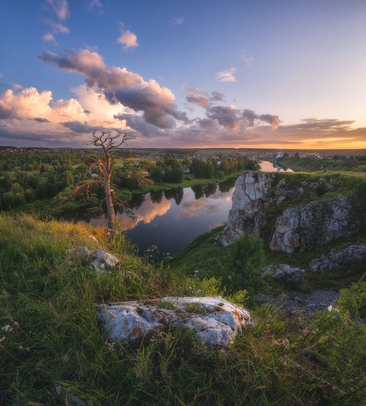 Умиротворение летнего вечера фото превью