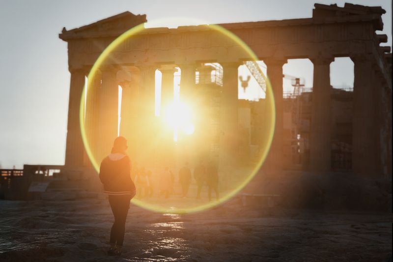 #Orange #Column #Dusk #Sunset #Evening #Sunlight #Sunrise #Afterglow #Monument #Dawn Entering into the portal фото превью