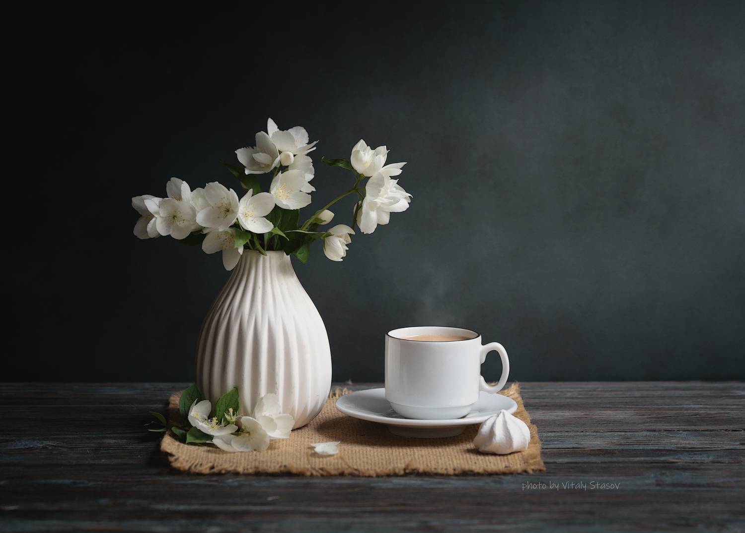 чубушник, цветы, кофе, натюрморт, напиток, аромат, вкусно, flowers, coffee, still life, drink, aroma, delicious, bouquet , flowers, Стасов Виталий