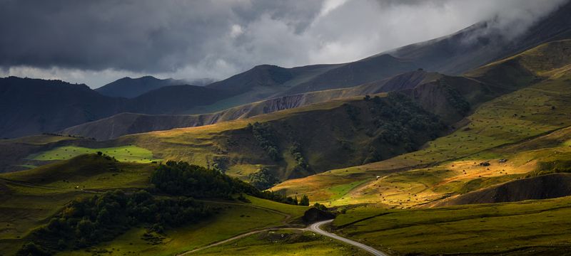 горы, свет, цвет После дождя фото превью