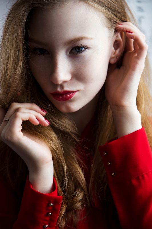 фото, девушка, рыжая, портрет, весна Алена фото превью