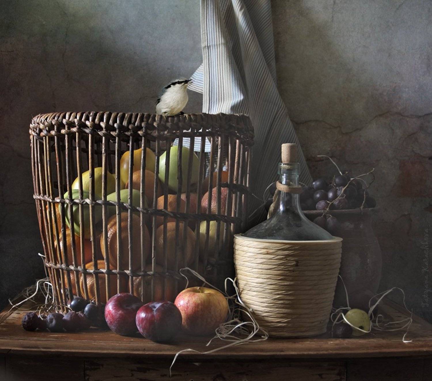 Корзина с фруктами, Осень, Tatyana Karachkova