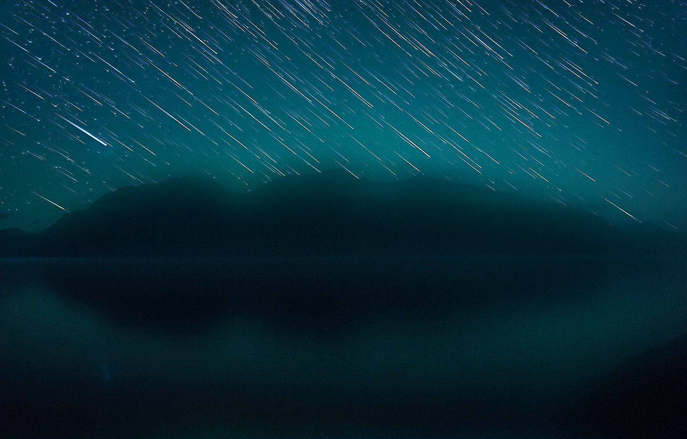 Altai, Night, Siberia, Stars, Алтай, Звезды, Ночь, Сибирь, Телецкое озеро, Туман, Павел Филатов