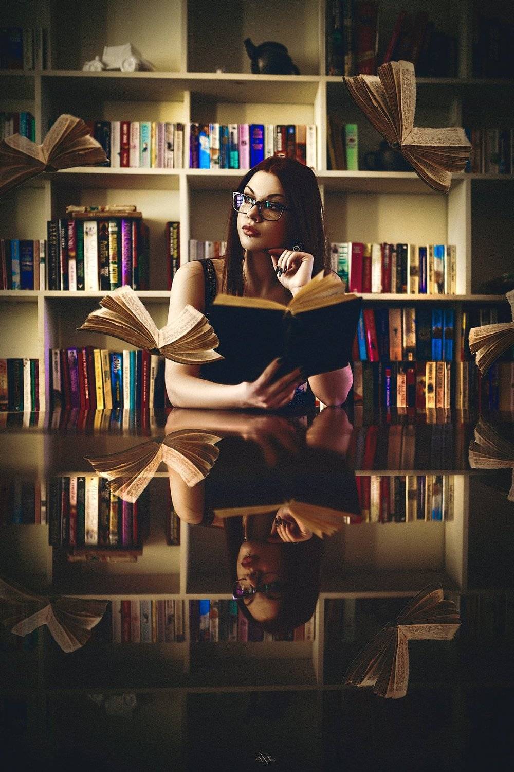 Book, Mood, Natural light, Portrait, Woman, Руслан Болгов (Axe)