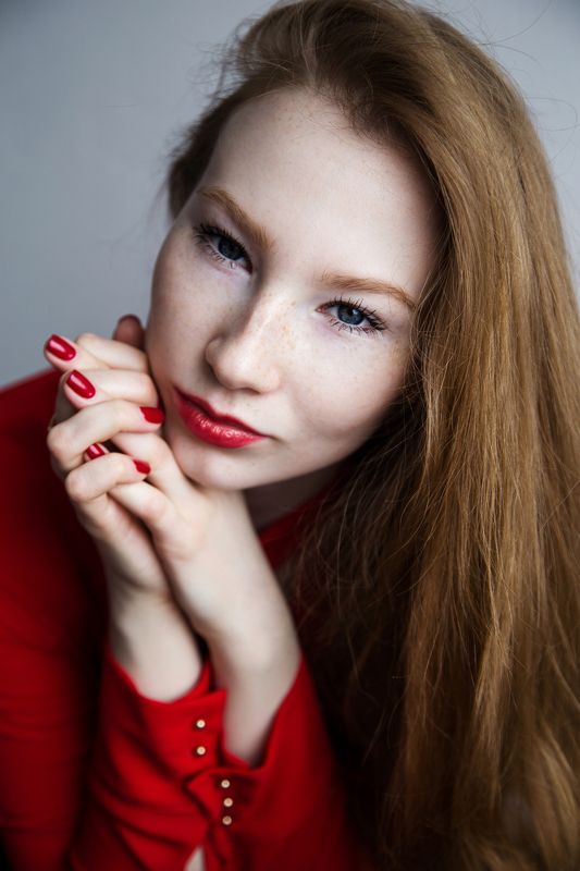 фото, девушка, рыжая, портрет, весна Алена фото превью