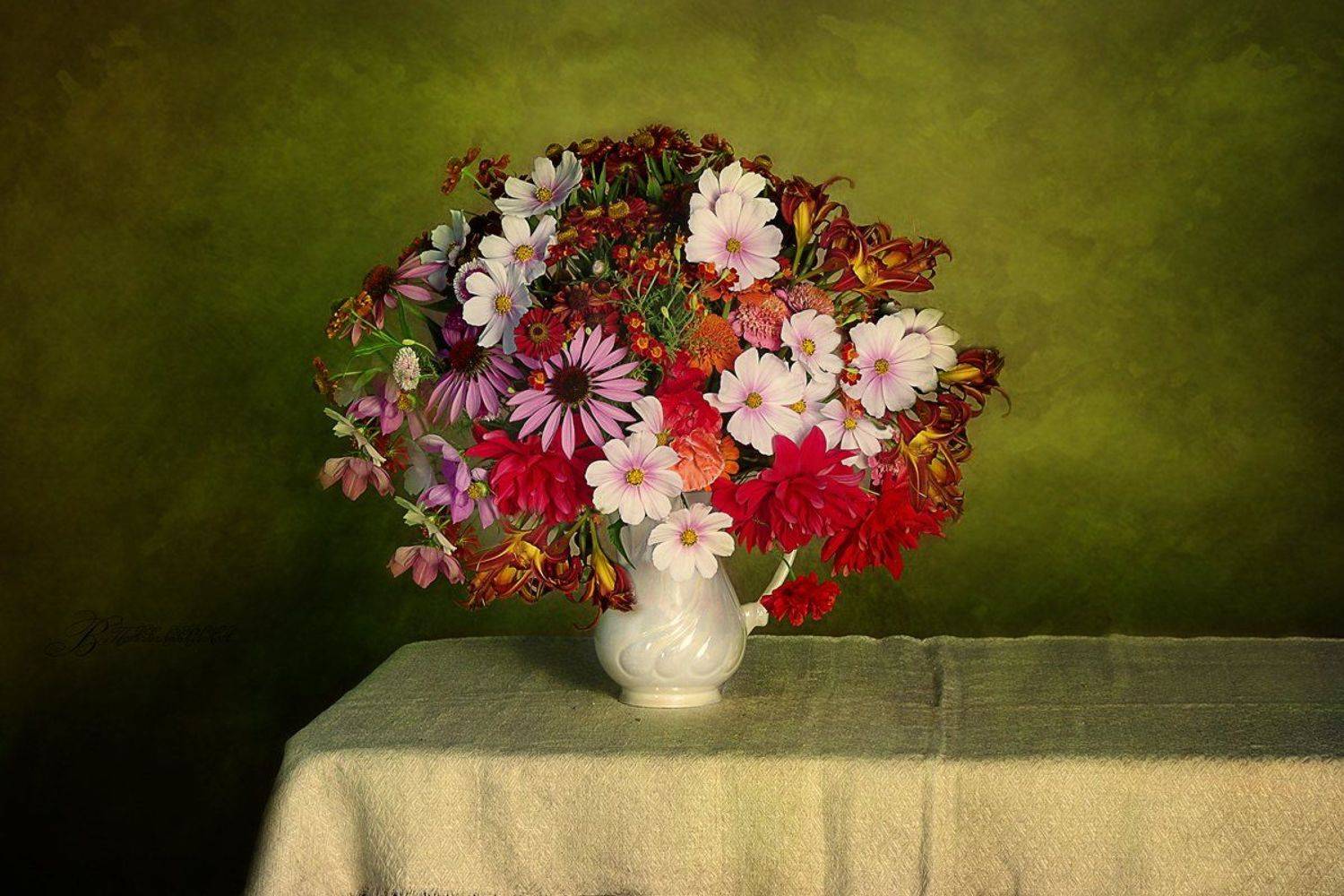 Букет, Живые цветы, Натюрморт, Вера Павлухина