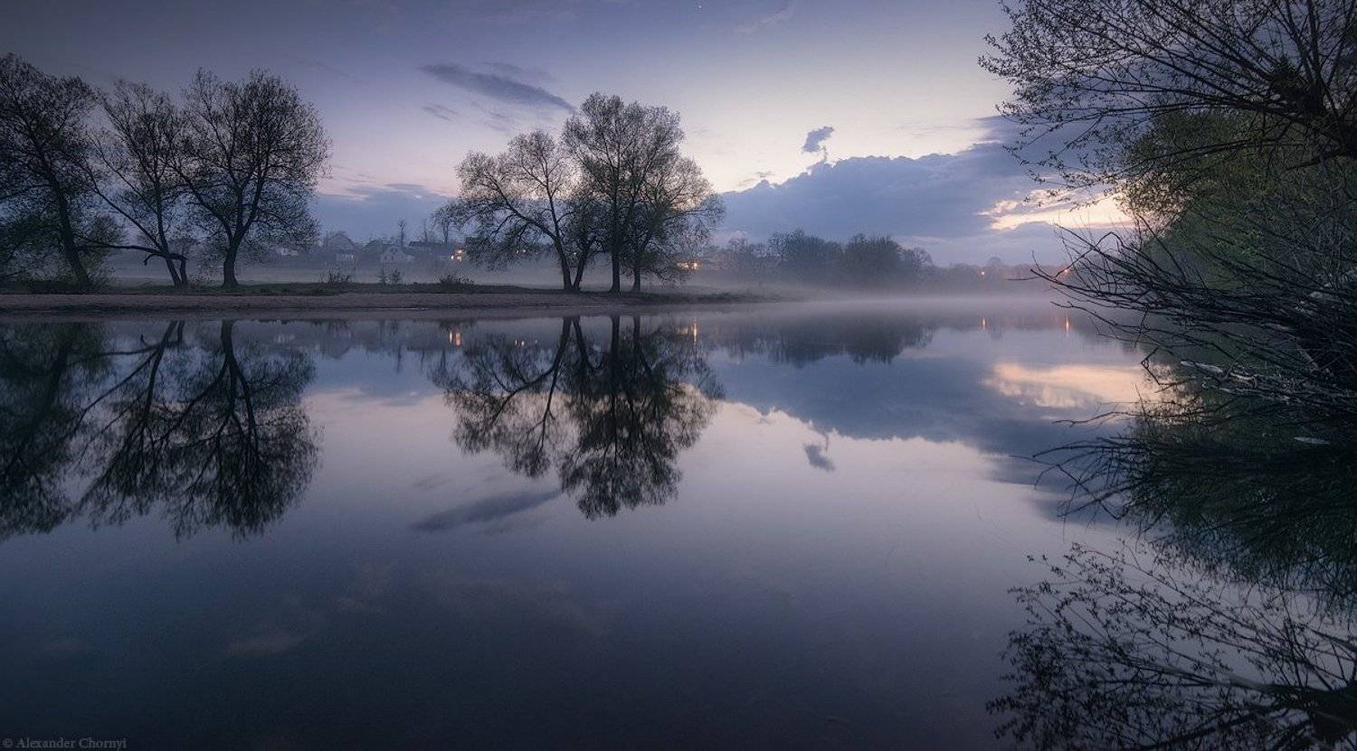 коростышев, пейзаж, река, туман, украина, утро, Александр Чорный