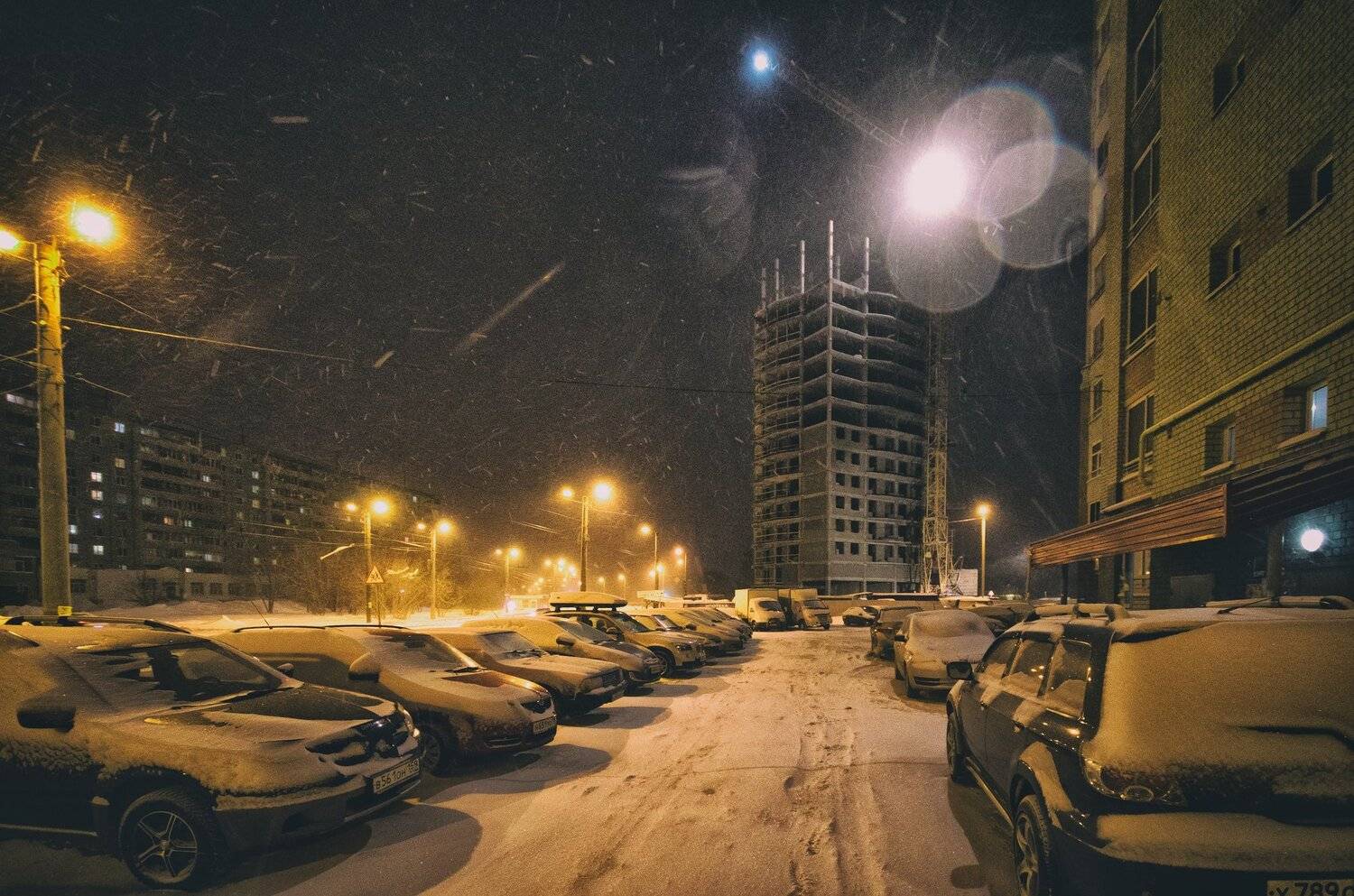 зима,улица,фонари,вечер, Карепанов Евгений