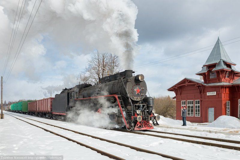 Паровоз на Болгое-Полоцкой… фото превью