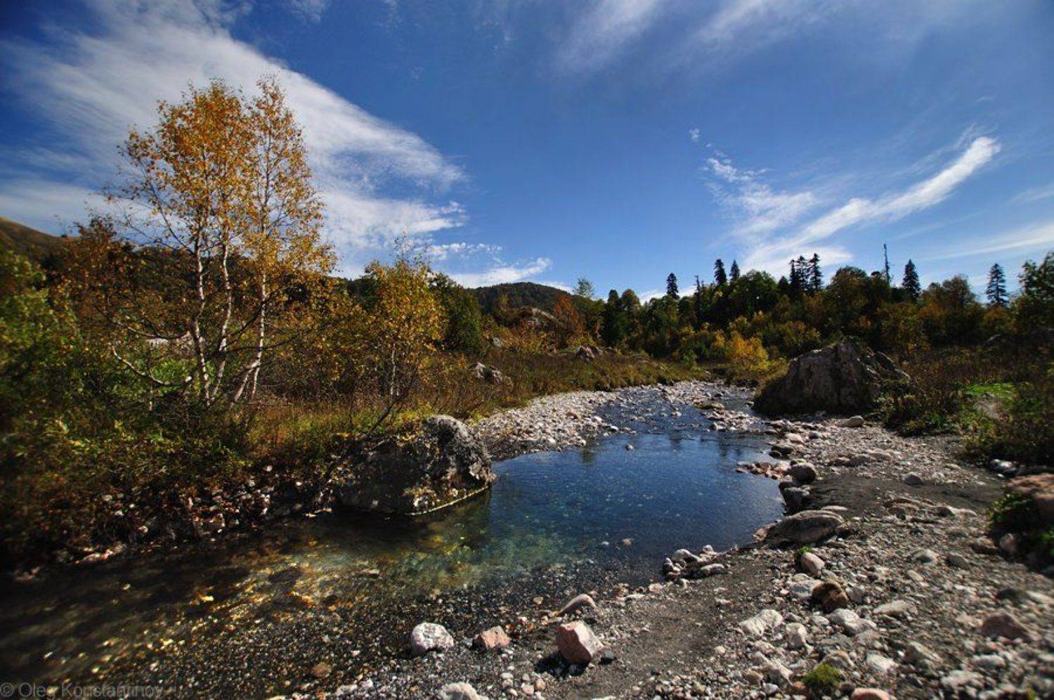 Белая, Западный кавказ, Лагонаки, Осень, Фишт, Олег Константинов