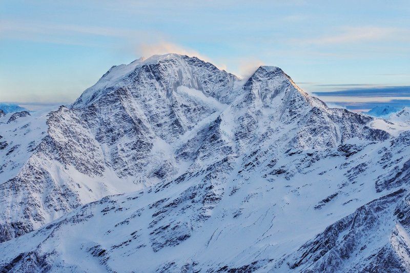горы, пейзаж, кавказ, донгузорун, эльбрус, накра, ушба, кавказский хребет, зима, снег,  caucasus, winter, elbrus, snow, mountains Ice фото превью