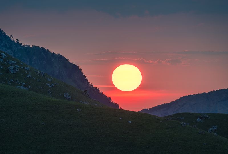 ингушетия, природа, кавказ, горы Тихий рассвет фото превью