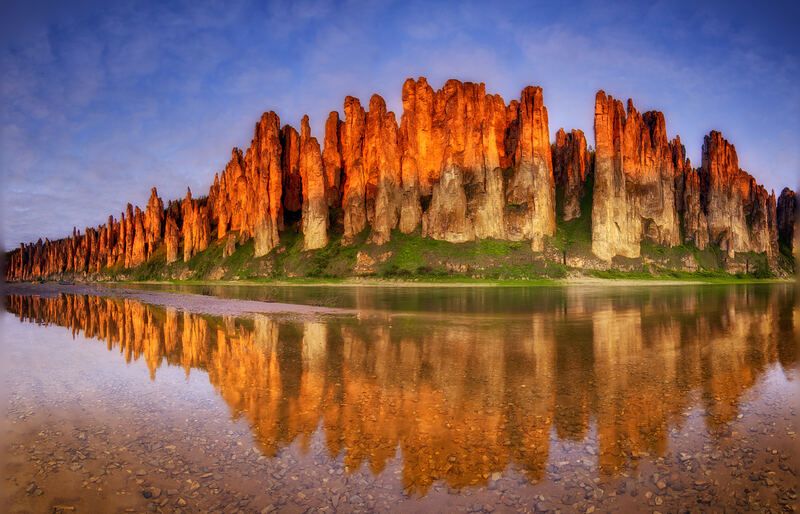 закат Сиинэ Якутия Закат на Сиинэ фото превью