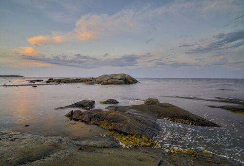 На скалистом берегу Белого моря