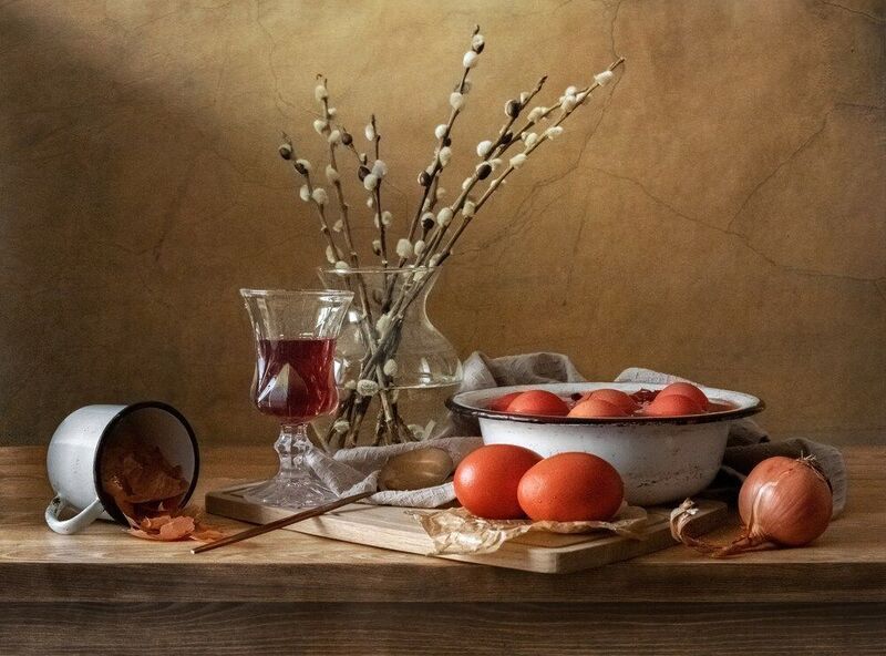 Пасхальный натюрморт фото превью