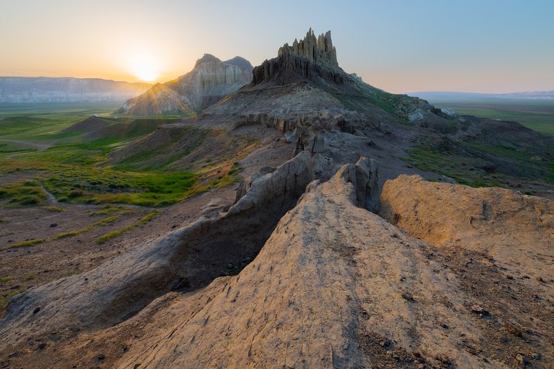 Айракты, закат Закат в долине замков фото превью
