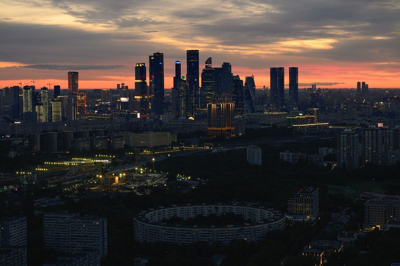 Предрассветная Москва фото превью