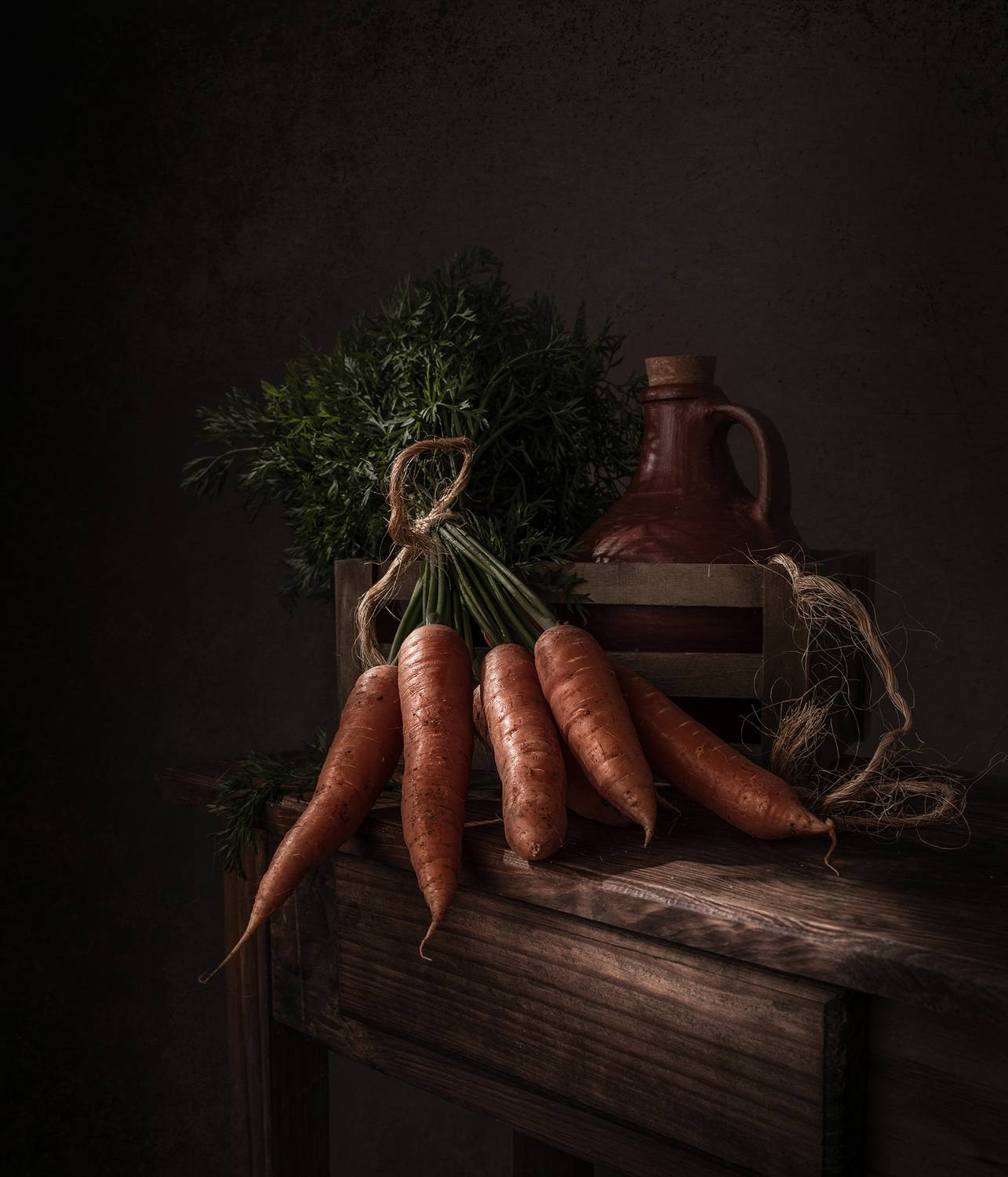 Still life, light, carrots. colors, textures, Maria Margareth Perfoncio
