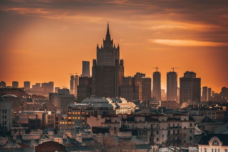 Закат в столице фото превью