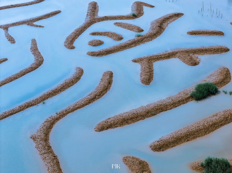 landscape Oracle bone script фото превью