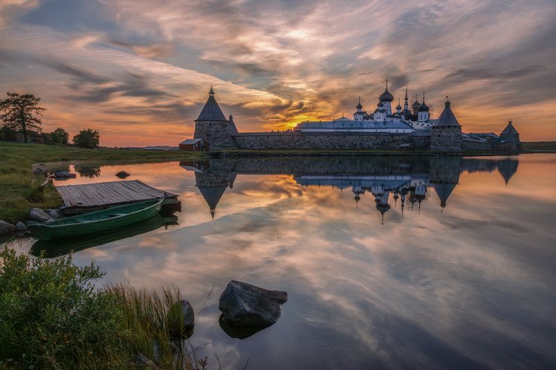 Соловки Соловки на закате фото превью