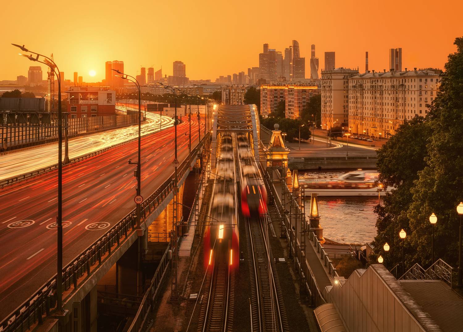 москва, городской пейзаж, мцк, москва сити, закат, moscow, Мазурева Анастасия