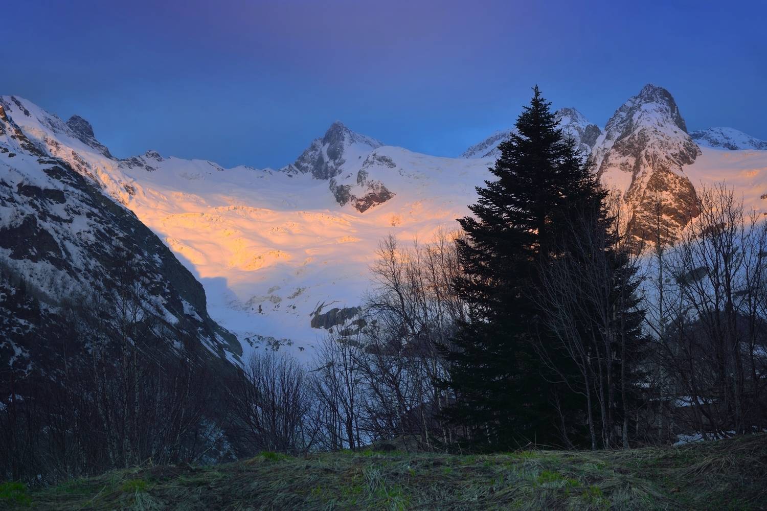 горы весна кавказ рассвет алибек, Александр Жарников