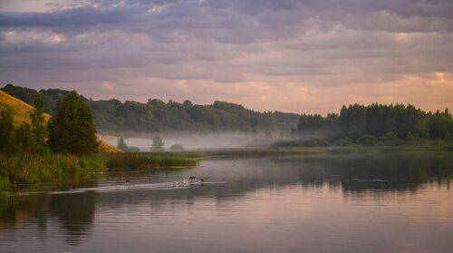 Утро на Городищенском озере